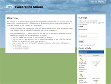 Tablet Screenshot of evaporatingclouds.com